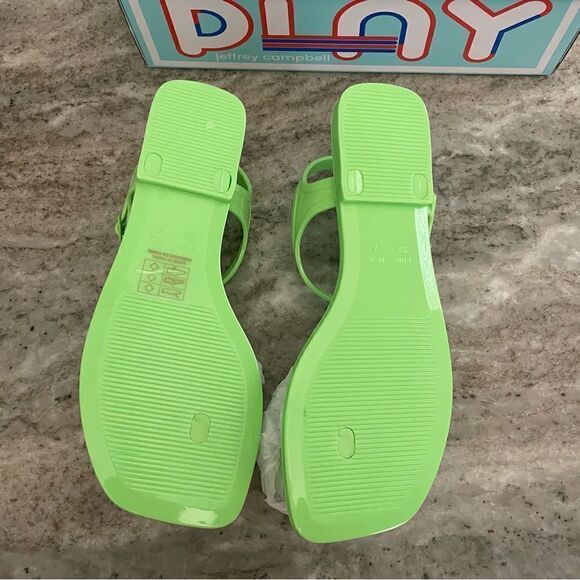 NWT Jeffrey Campbell Fleurisse Ankle Strap Sandal Green Size 7 - Picture 7 of 10